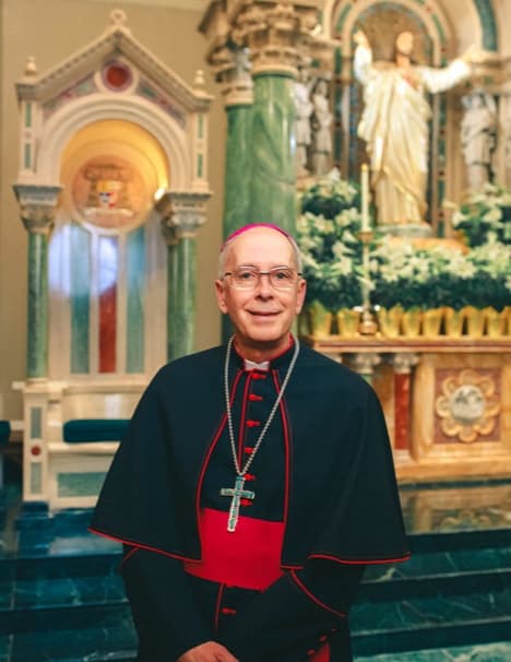 Clergy portrait inside St. Patrick's Cathedral